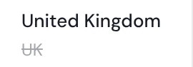 From the real review: UK changed to United Kingdom