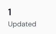 From the real push report: 1 Updated